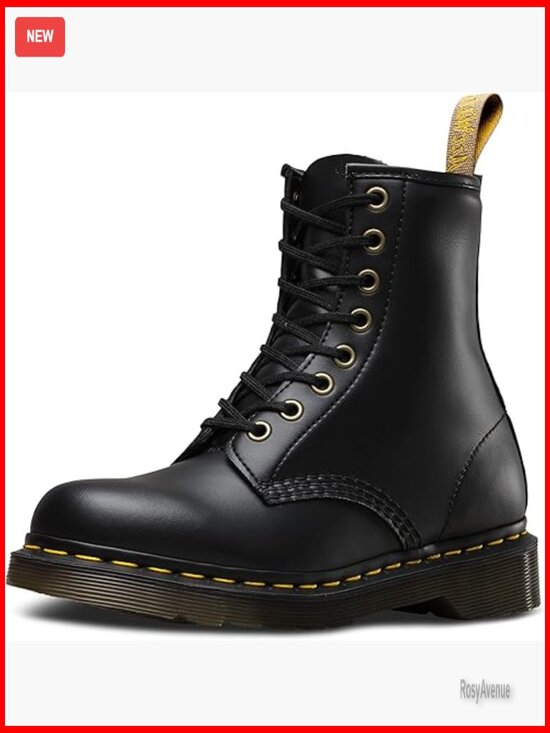 Unisex Combat Boots Lace-Up Ankle Boots Vegan Leather Durable main image 5